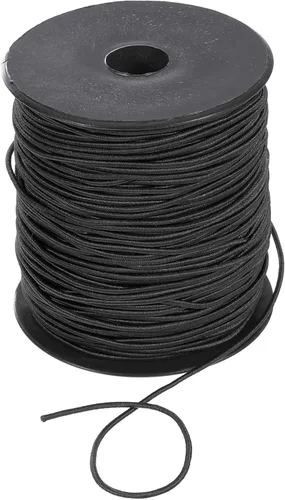 Miniatura 6 de uxcell Cordón elástico de 0.047 pulgadas (0.047 in) con hilo elástico para hacer joyas, collares, pulseras, cuentas, 109 yardas, color marrón