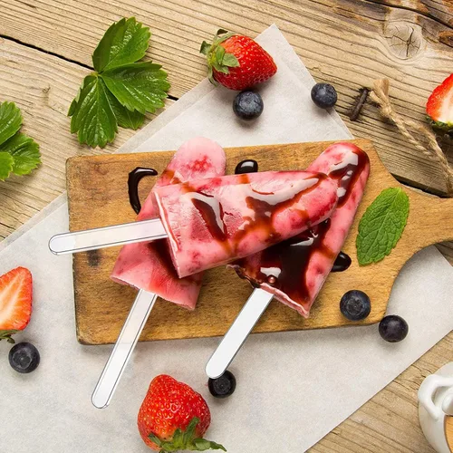Miniatura 5 de Palitos acrílicos para tartas – Palitos de crema reutilizables para helados y dulces (50 piezas)