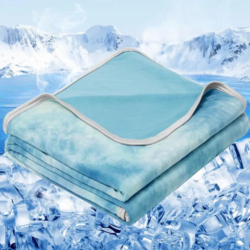 Miniatura 22 de inhand Manta refrescante (50 x 60 pulgadas), mantas refrescantes para personas que duermen con calor, absorbe el calor para mantener a los adultos