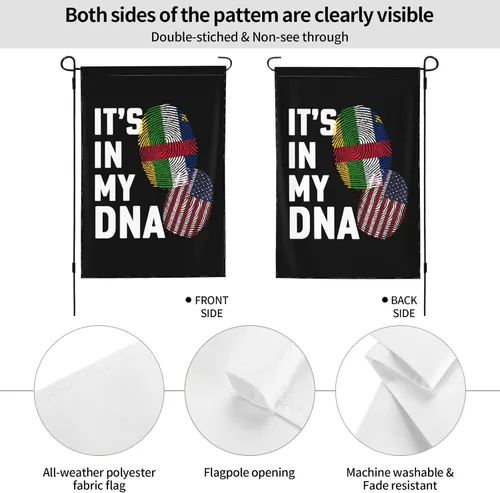Miniatura 6 de The Central African Republic It's in My DNA Garden Flag 12.5"x18" Inch Double Sided Garden Flags Home Lawn Outdoor Decor Flags Party Banner Welcome
