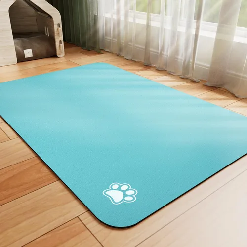 Miniatura 9 de HotLive Tapete de Comida para Perros - Tapete Absorbente para Gatos para Comida y Agua, Tapete para Tazón de Alimentación de Mascotas Sin Manchas