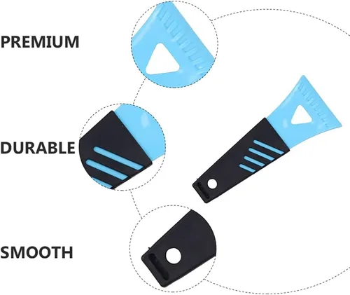 Miniatura 7 de DOITOOL Pala de hielo de plástico para refrigerador, raspador de hielo, pala de descongelación, removedor de hielo de nieve, pala para congelador