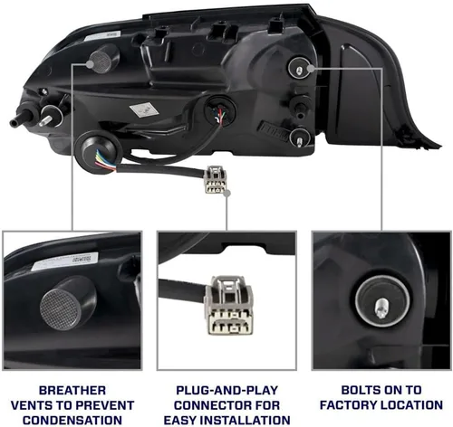 Miniatura 6 de Form Lighting Luces traseras LED secuenciales compatibles con Ford Mustang 2015-2023 (par), transparentes
