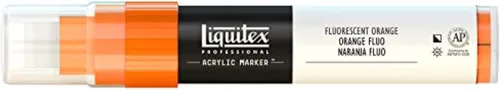 Miniatura 37 de Rotuladores de pintura Liquitex Professional, de punta ancha, Verde fosforescente, 8mm Verde fluorescente