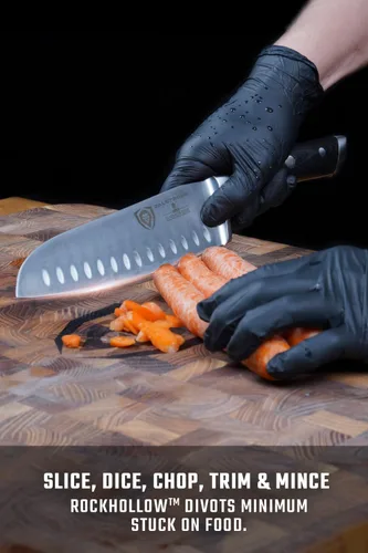 Miniatura 3 de DALSTRONG cuchillo Santoku - Serie Gladiator - Acero HC alemán - 7 pulgadas (180 mm)