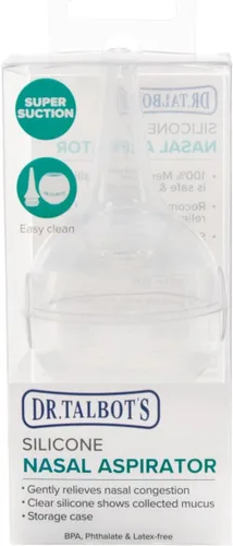Miniatura 8 de Dr. Talbot's Aspirador nasal para bebés - Silicona - Incluye estuche de almacenamiento - Transparente