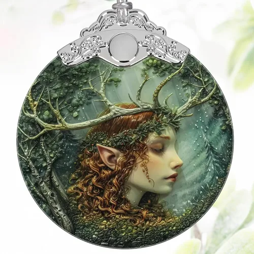 Miniatura 9 de Decoración navideña de vitrales de 3 pulgadas, adornos de Navidad, recuerdo de reliquia, intercambio de regalos, idea de regalo, regalo de bola
