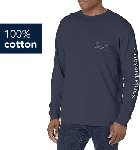 Miniatura 4 de Vineyard Vines Camiseta de manga larga Vintage Whale Pocket