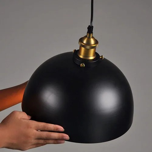 Miniatura 5 de Lámpara colgante retro industrial con personalidad creativa, lámpara moderna de metal, lámpara colgante de techo, base E27 para sala de estar, isla