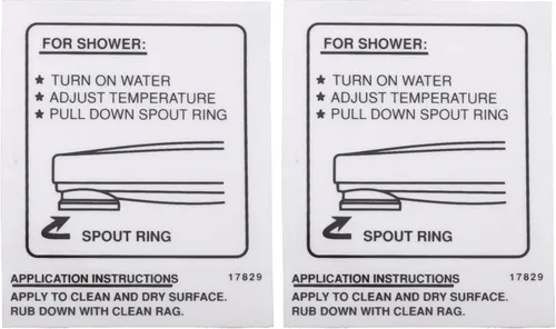 Delta Faucet RP17829 - Adhesivo decorativo para pared, cromado, 2 unidades