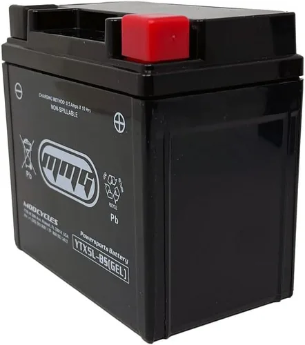 Miniatura 3 de MMG YTX5L-BS - Batería de celda de gel, sellada de fábrica, deportes de motor de alto rendimiento, compatible con YTX5L-BS PTX5L-BS CTX5L-BS
