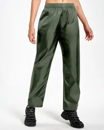 Miniatura 2 de Hebepol Pantalones de lluvia para mujer, ligeros, impermeables, a prueba de viento, para senderismo, pesca, al aire libre, con bolsa