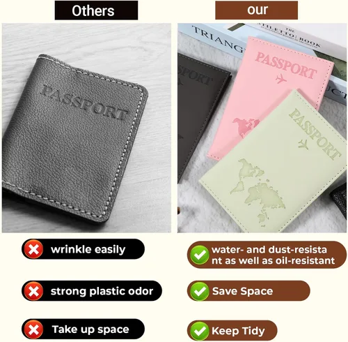 Miniatura 6 de Funda para pasaporte, funda para pasaporte, funda para pasaporte, protector de pasaporte, artículos esenciales para mujeres y hombres, accesorios