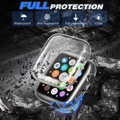 Miniatura 2 de ORIbox Funda ultradelgada compatible con Apple Watch Series 6, Apple Watch Series 5, Apple Watch Series 4, Apple Watch SE, TPU HD F3000001