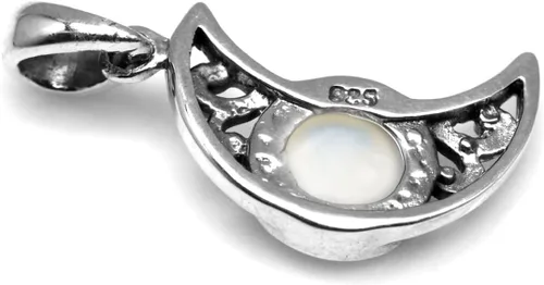 Miniatura 4 de Silvershake Aretes colgantes o colgante o colgante de plata de ley 925 chapada en oro amarillo con dije o colgante con cadena de 18 pulgadas