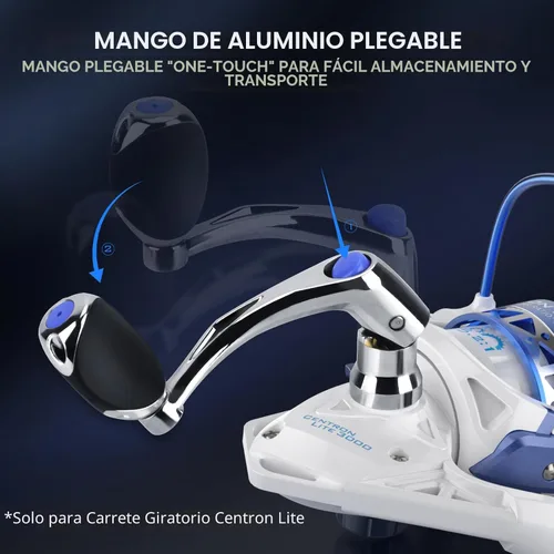 Miniatura 10 de KastKing Centron & Centron Lite Carretes Giratorios, Tamaño 500 es Perfecto para Pesca en Hielo, Hasta 17.5 lbs de Arrastre Máximo, Relación