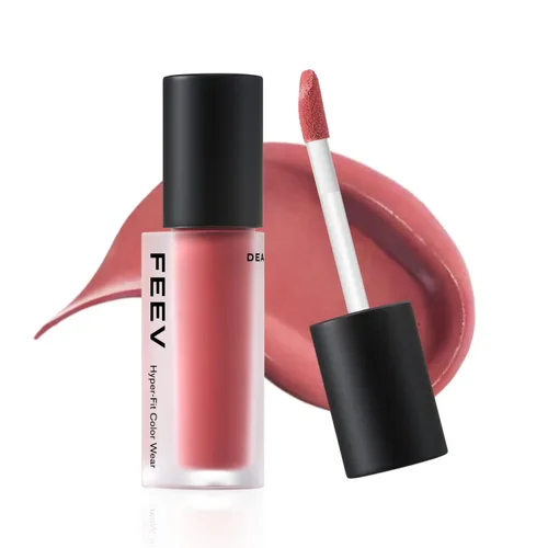 Miniatura 14 de Feev Hyper-Fit Color Wear Tinte de labios Velvet Cream mate, tinte de labios vegano y seguro para pieles sensibles (#02 Fancy Mauve)