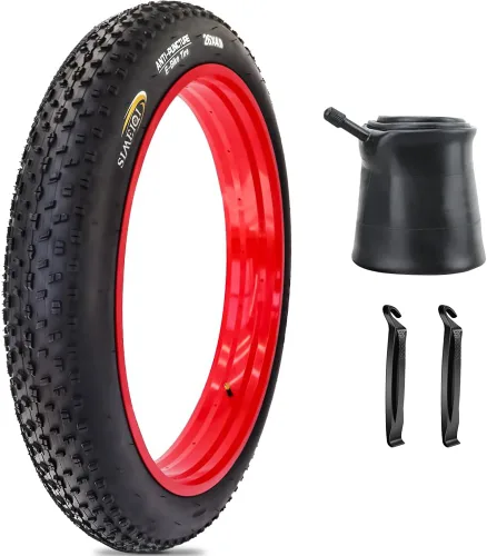 Miniatura 9 de Neumáticos de bicicleta eléctrica de 20 pulgadas/26 x 4.0 pulgadas, con protección antipinchazos, neumáticos de triciclo de bicicleta eléctrica