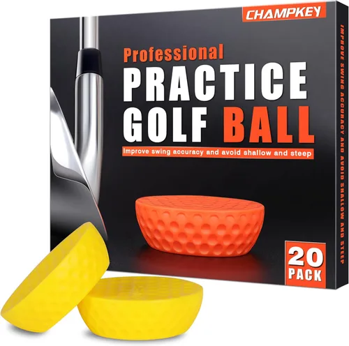 Miniatura 7 de CHAMPKEY Precision Practice Golf Balls 20 Pack - Soft Rubber Golf Training Balls - Avoid Swing Shallow and Steep Golf Practice Balls