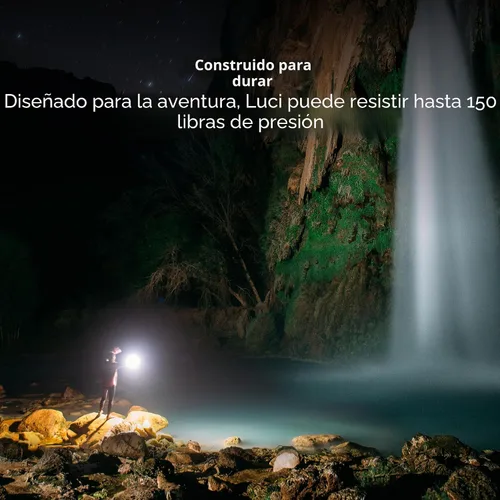 Miniatura 3 de BioLite Luci Original – Linterna solar inflable para acampar, transparente