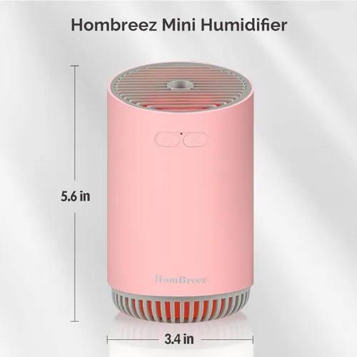 Miniatura 2 de Mini humidificador, humidificador de niebla fría de 10.8 fl oz con luz LED, 2 modos de niebla y apagado automático, portátil para bebé, dormitorio