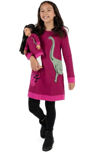 Miniatura 6 de Leveret - Conjunto de vestidos a juego para niña y para muñeca, 100% algodón, gran variedad de estilos, (tallas de 2 a 14 años)
