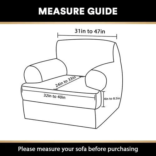 Miniatura 2 de Fundas elásticas para sofá de gama alta con fundas de cojín de asiento en T separadas, fundas de sofá jacquard de elastano, protector de muebles