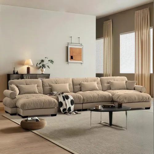 Miniatura 21 de SoarFlash Moderno sofá reclinable de terciopelo para sala de estar, sofá biplaza para apartamento, sofá de almacenamiento con marco de madera Azul