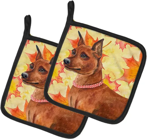 Miniatura 139 de Caroline's Treasures BB9655PTHD - Juego de soportes para ollas de cocina resistentes al calor, almohadillas calientes para horno, 7 1/2 x 7 1/2