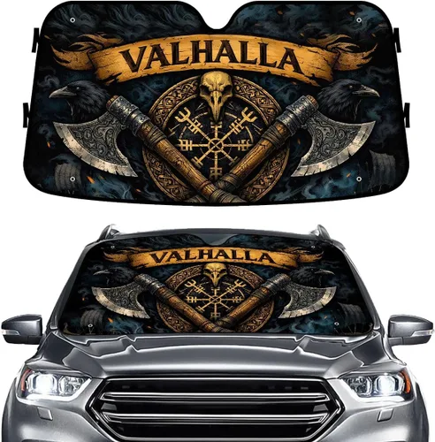 Miniatura 71 de GENANY - Cubierta de parabrisas de flamenco para automóvil, SUV, camión (55 x 30 pulgadas), protector térmico plegable, persianas para ventanas