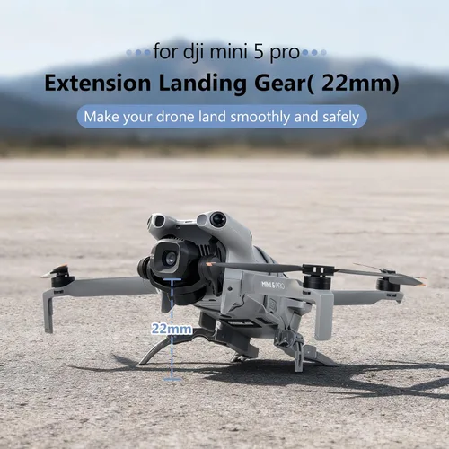 Miniatura 2 de STARTRC Tren de aterrizaje para DJI Mini 5 Pro Accesorios, Plegable Extendido Liberación Rápida Drone Protector para DJI Mini 5 Pro Fly More Combo