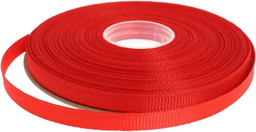 Miniatura 50 de Cinta de grogrén sólido de 25 yardas cada rollo, borde tejido 100% poliéster (1/4 pulgada, beige)