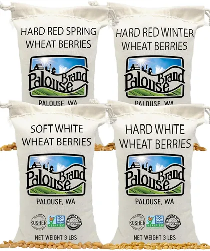 Miniatura 12 de Palouse Brand Granos de Trigo Blanco Suave Certificados Sin Residuos de Glifosato 1 LB Cultivado por Familias en el Estado de Washington 100%