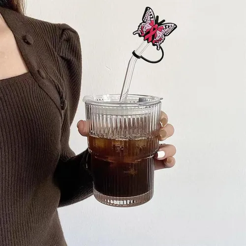 Miniatura 6 de 9 tapas de pajita, tapas de paja para vasos, popotes reutilizables, cubierta de punta de pajita, tapones de paja a prueba de polvo para accesorios