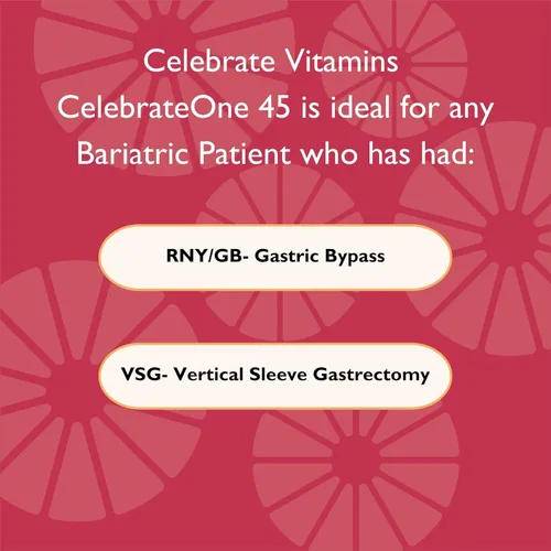 Miniatura 5 de Celebrate Vitamins CelebrateONE 45 Masticables, 45mg Hierro - Multivitamínico Bariátrico Una Vez al Día, Vitaminas y Minerales Esenciales