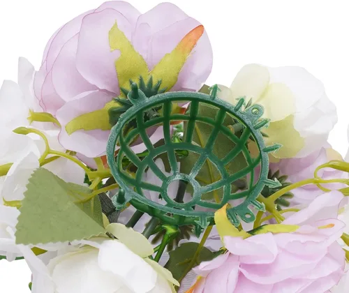 Miniatura 8 de DYRABREST Bolas de flores de boda para centros de mesa, 10 piezas de flores artificiales falsas de plástico para centros de mesa de boda, ramo