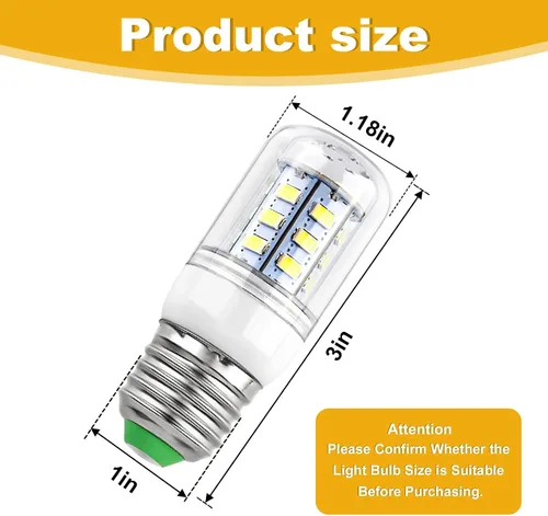 Miniatura 5 de 5304511738 - Bombilla LED para refrigerador compatible con Electrolux Kenmore Frigidaire Refrigerator PS12364857, AP6278388, 1 paquete
