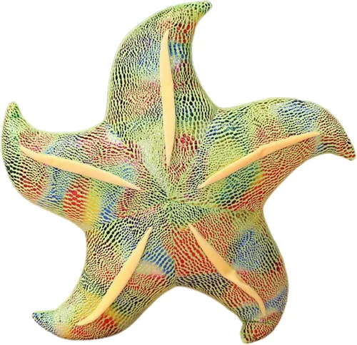 Miniatura 12 de Almohada de estrella de mar para sofá, cojín de suelo, almohada para el hogar (3.1 x 7.9 in, azul)