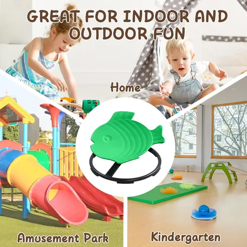 Miniatura 7 de Silla giratoria sensorial para niños con autismo y TDAH, silla giratoria para uso en interiores y exteriores, juguetes para sentarse y girar, sillas