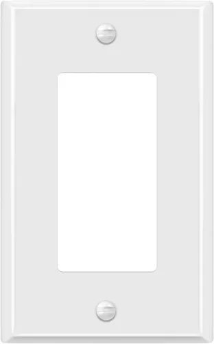 Miniatura 14 de ENERLITES Placa decorativa de pared metálica para interruptor o tomacorriente, cubierta de tomacorriente de acero inoxidable, resistente a
