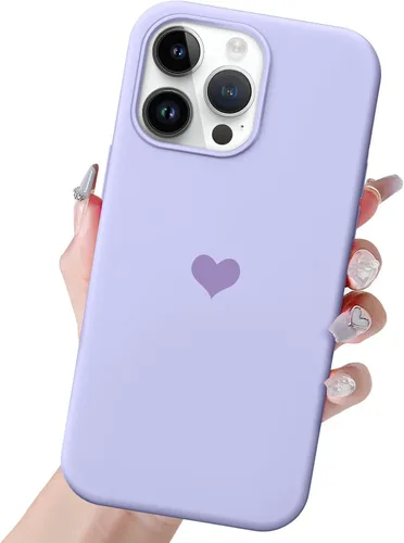 Miniatura 12 de Funda de silicona para iPhone 14 Pro Max para mujeres y niñas, con forro de microfibra suave antiarañazos, funda protectora para iPhone 14 Pro Max