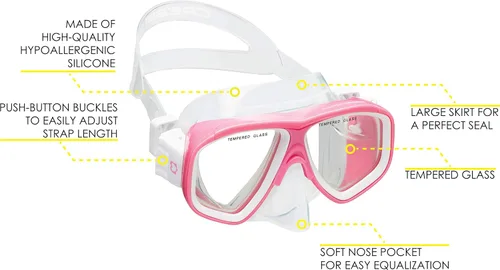Miniatura 2 de Cressi Brisa, rosa/blanco