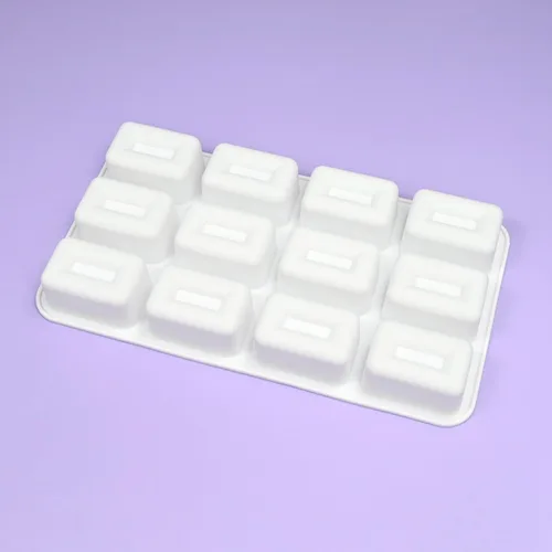 Miniatura 7 de mostsom Moldes de silicona para mousse de 12 cavidades, forma rectangular 3D, para chocolate, trufa, mousse, pastel, postre, moldes para hornear