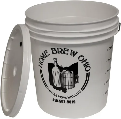Miniatura 5 de Home Brew Ohio Cubo de fermentación de 7.9 galones con tapa con ojales