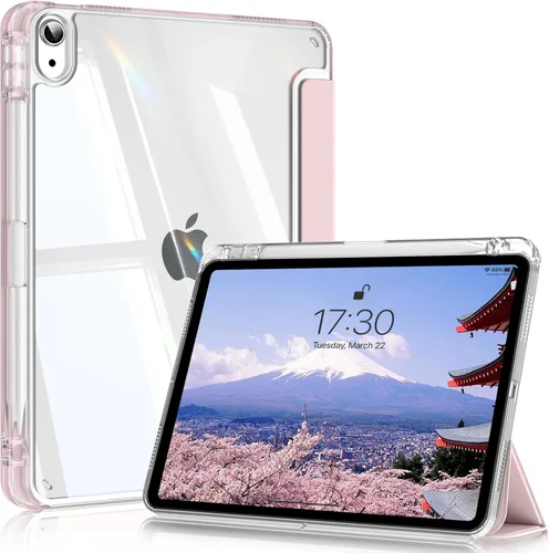 Miniatura 12 de Compatible con iPad (A16) de 11ª generación de 11 pulgadas 2025, funda para iPad de 10.9 pulgadas 2022, parte trasera transparente y cubierta