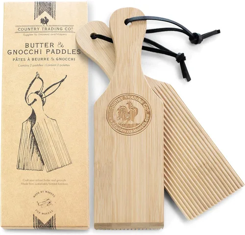 Miniatura 7 de Kit de tabla de ñoquis y paletas de mantequilla con libro de recetas Regalo de máquina de pasta para cocineros Sea un experto en batir