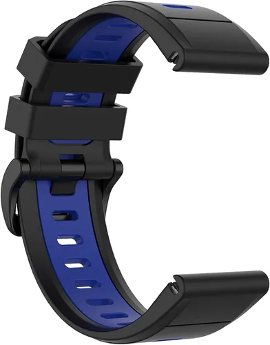 Miniatura 5 de Compatible con Garmin Fenix 6X Sapphire Band para mujeres y hombres, bandas de repuesto de silicona Quickfit de 0.86 pulgadas (1.024 in), correas