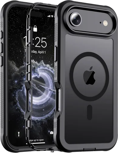Miniatura 56 de jaroco - Funda magnética compatible con MagSafe para iPhone 11 de 6.1 pulgadas; protección de grado militar contra caídas, de doble capa