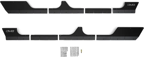 Miniatura 9 de DV8 Offroad Rock Skins para el Jeep Gladiator JT 2020-2026 Protege los paneles inferiores de la carrocería de rocas y escombros Funciona