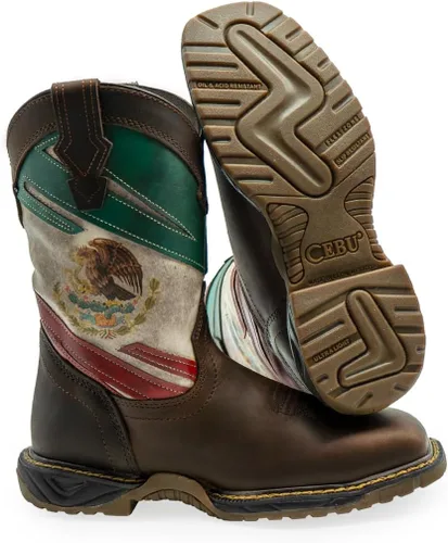 Miniatura 4 de CEBU Botas vaqueras Thunder Western para hombre - Punta cuadrada